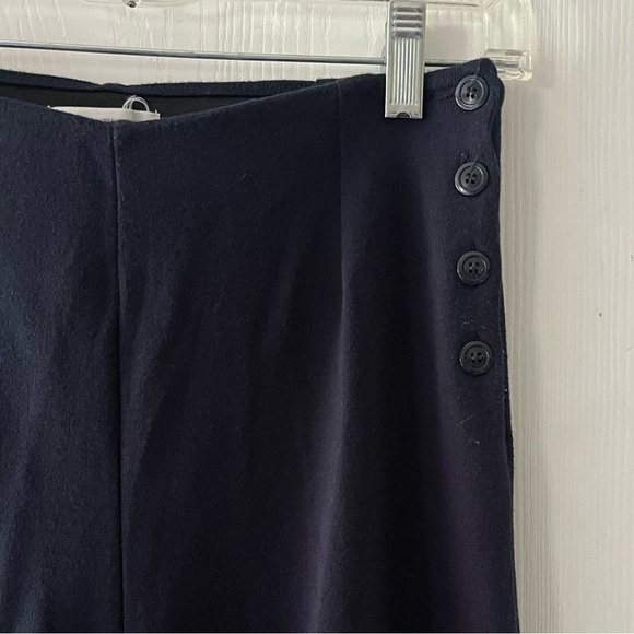 Jones New York Vintage Dark Navy Wide Leg Soft Cotton Pants - Picture 2 of 4